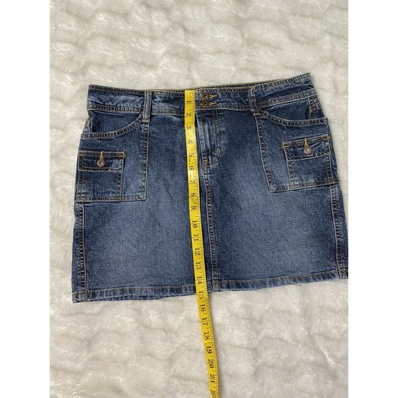 VTG LEI Skirt Denim Mini Size 32” 90s 32x15 Women's - Picture 4 of 7